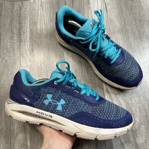 Under Armour Womens HOVR Intake 6 3026141-300 Blue Running Shoes Size 9 1/2